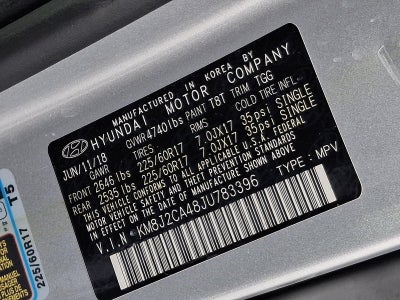 2018 Hyundai TUCSON SE