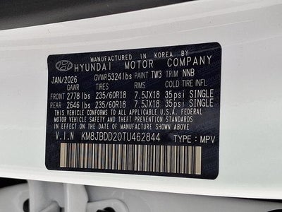 2026 Hyundai TUCSON PLUG-IN HYBRID SEL