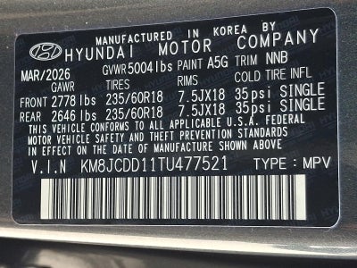 2026 Hyundai TUCSON HYBRID SEL Convenience