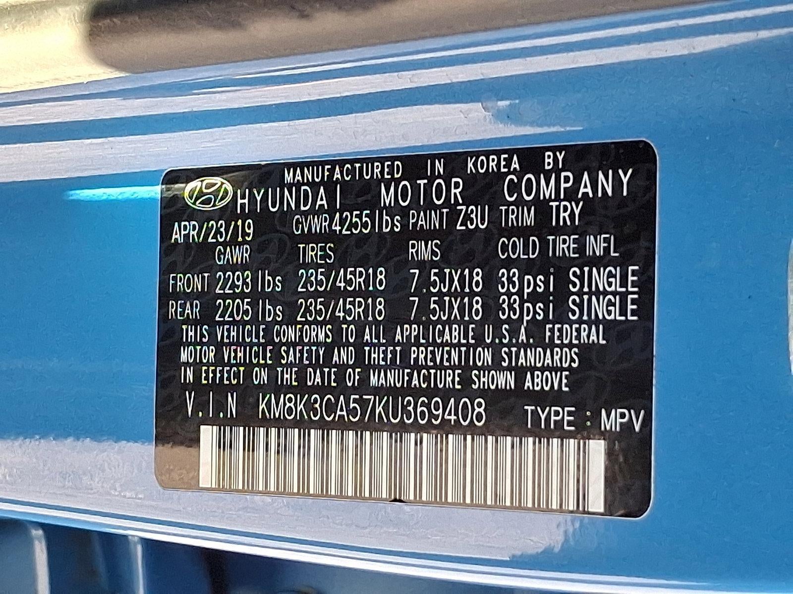 2019 Hyundai KONA Limited