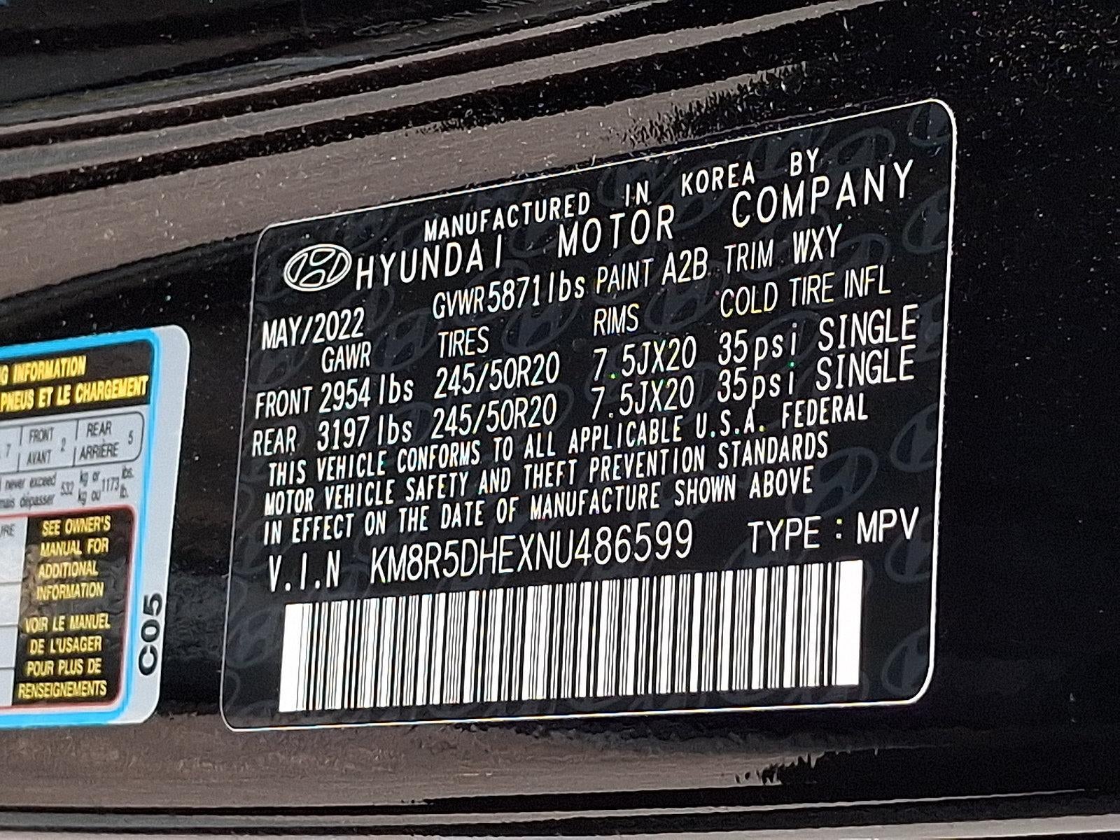 2022 Hyundai PALISADE Limited