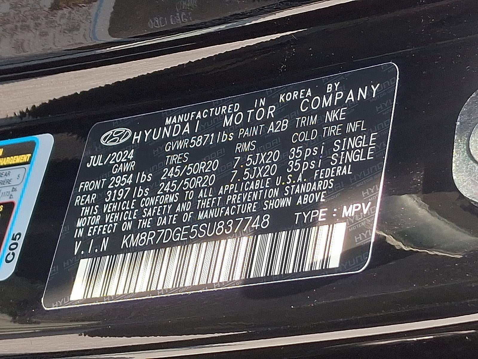 2025 Hyundai PALISADE Calligraphy Night Edition