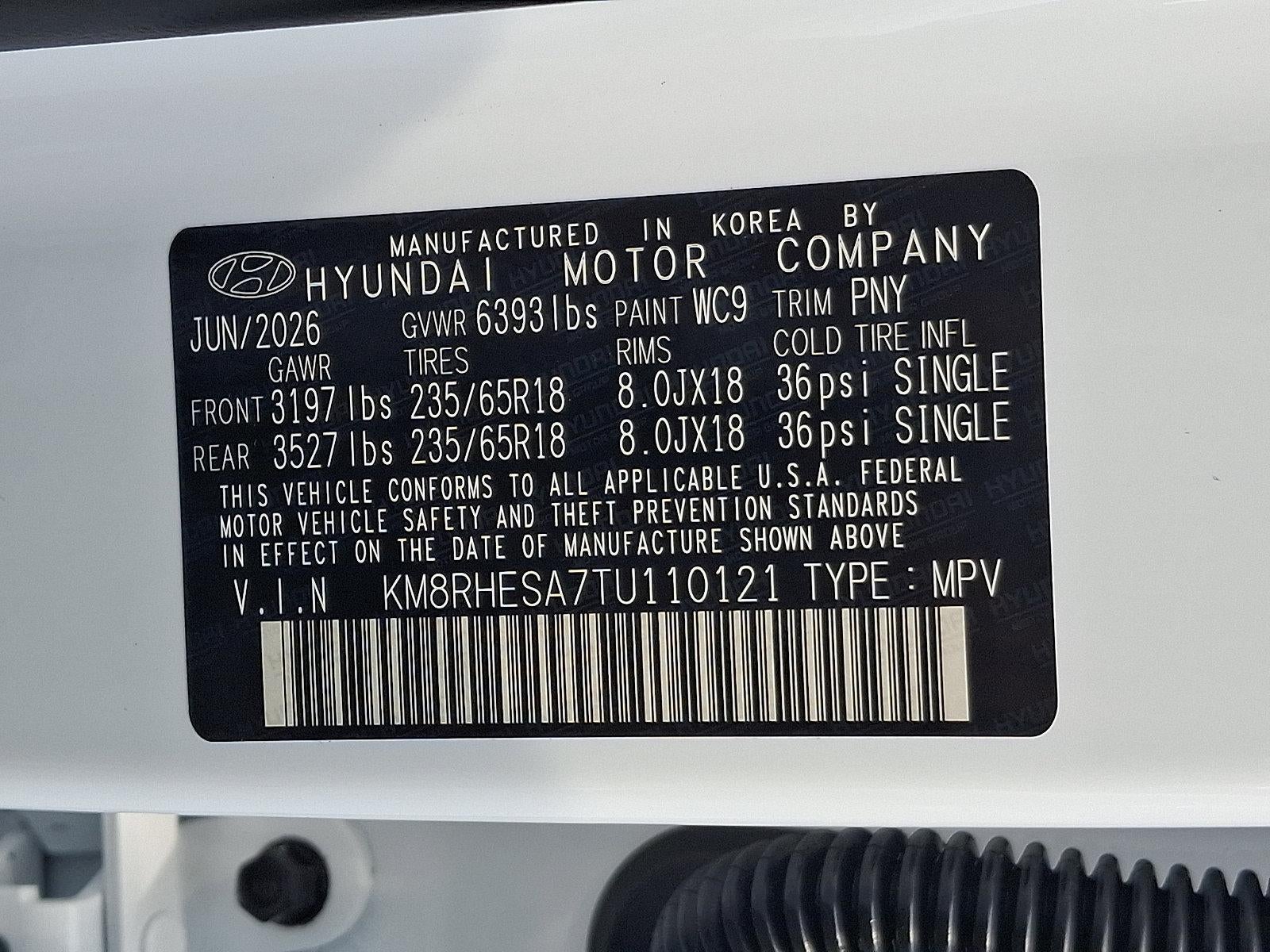 2026 Hyundai PALISADE HYBRID SEL Premium 8P