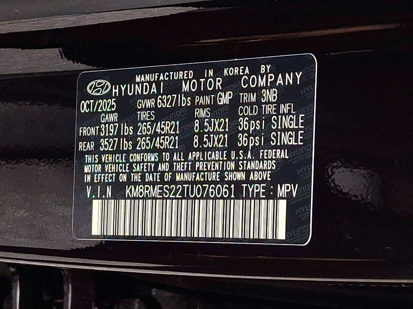 2026 Hyundai PALISADE Calligraphy AWD