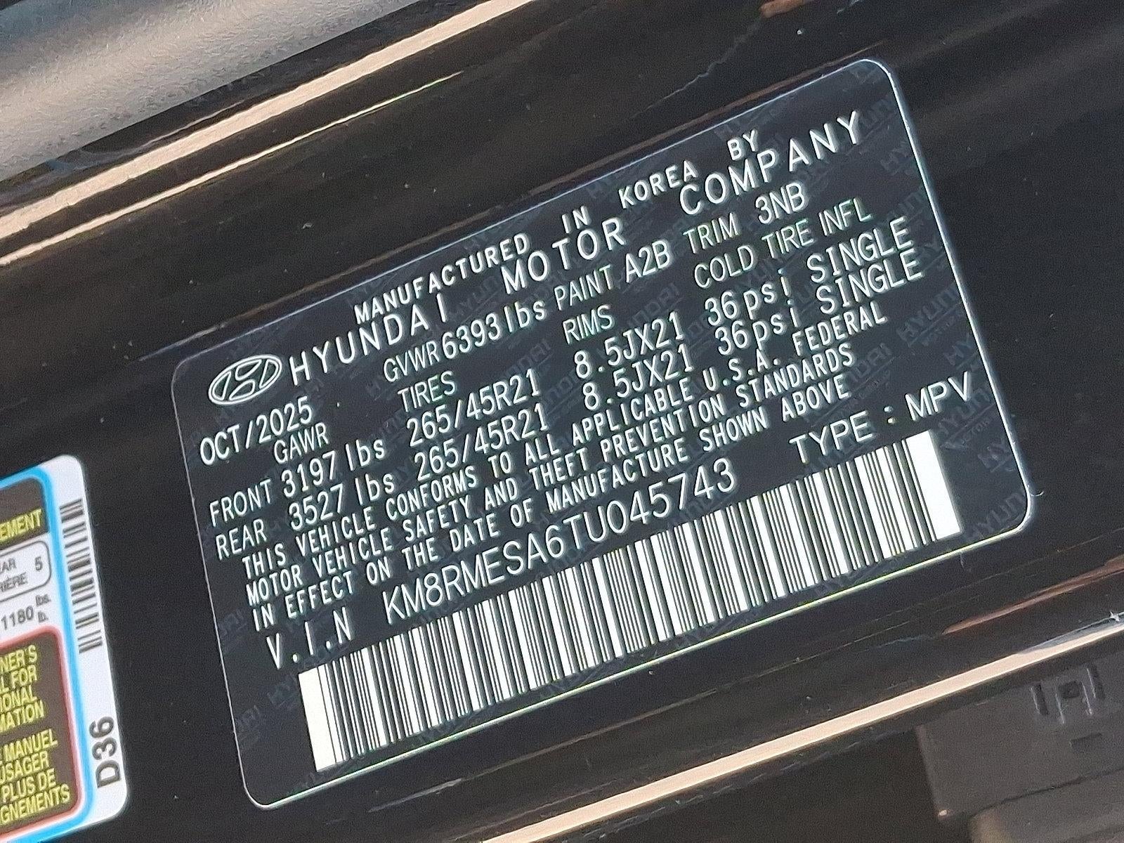 2026 Hyundai PALISADE HYBRID Calligraphy