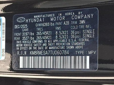 2026 Hyundai PALISADE HYBRID Calligraphy