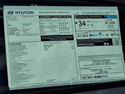2026 Hyundai ELANTRA SEL Sport Plus