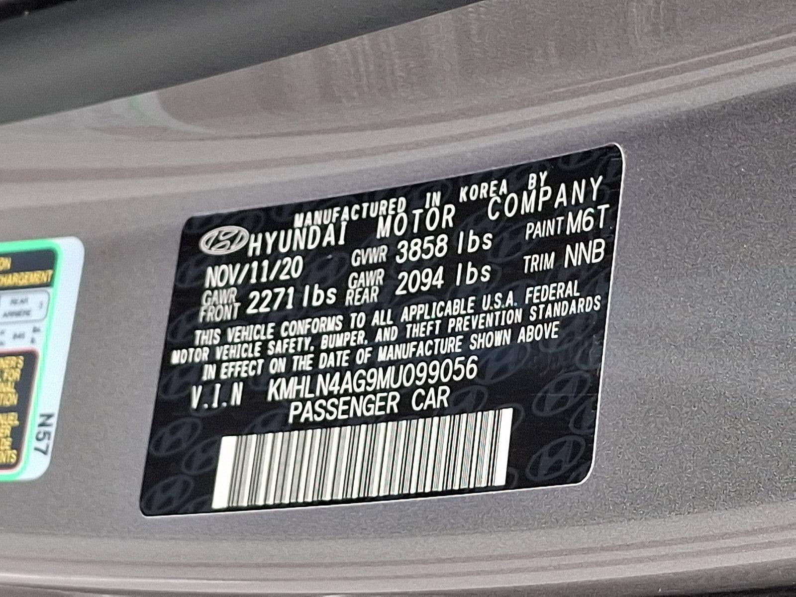 2021 Hyundai ELANTRA SEL