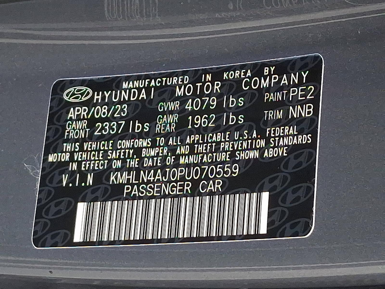 2023 Hyundai ELANTRA HYBRID Limited
