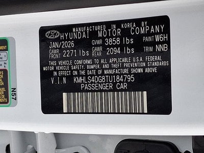 2026 Hyundai ELANTRA SEL Sport Premium