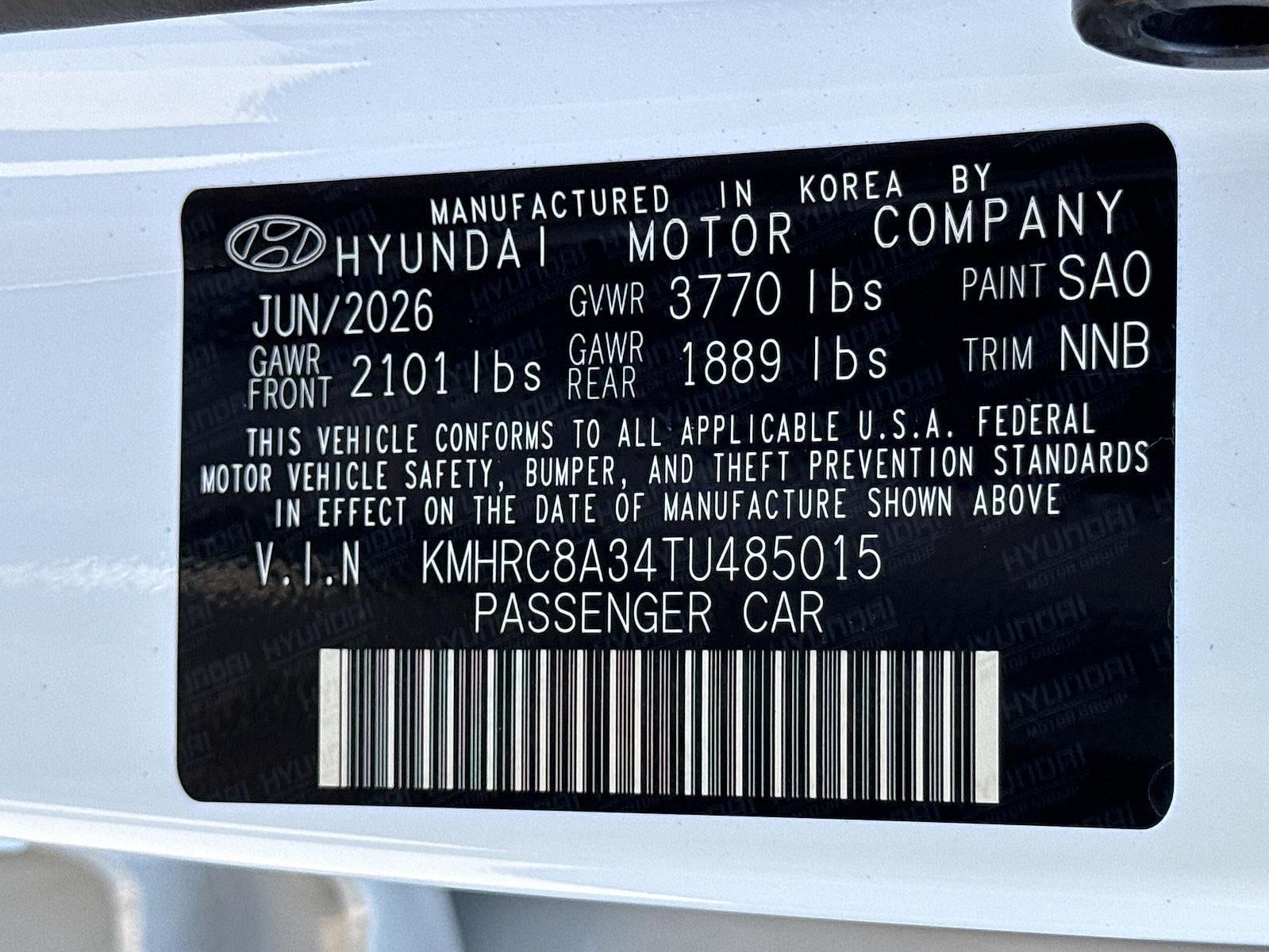 2026 Hyundai VENUE SEL W/Two-Tone Roof