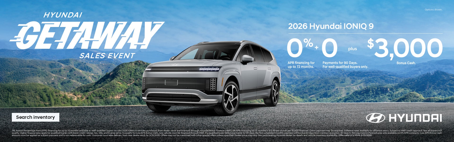 Mid-Atlantic Hyundai 2026 Getaway Sales Event Offer