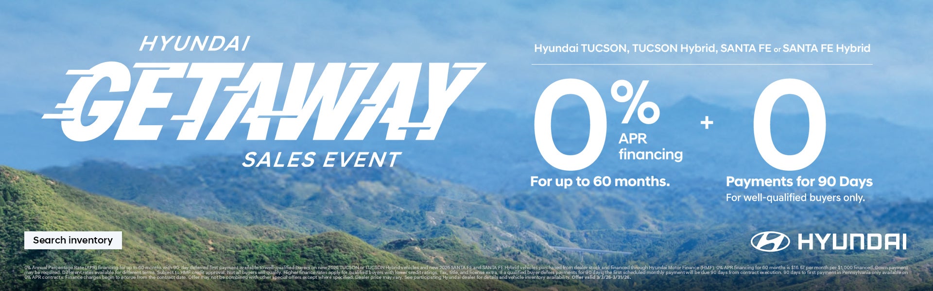 Mid-Atlantic Hyundai 2026 Getaway Sales Event Offer