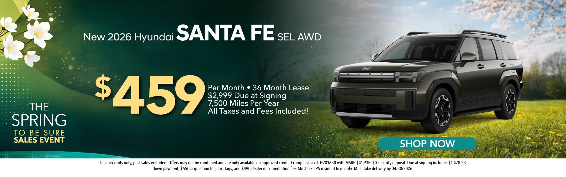 New 2026 Hyundai Santa Fe SEL AWD