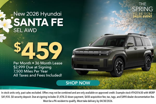 New 2026 Hyundai Santa Fe SEL AWD