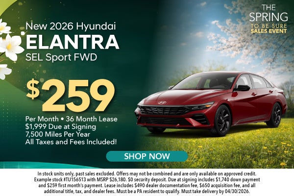 New 2026 Hyundai Elantra SEL