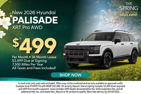 New 2026 Hyundai Palisade XRT Pro AWD