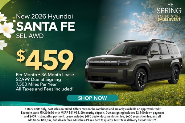 New 2026 Hyundai Santa Fe SEL AWD