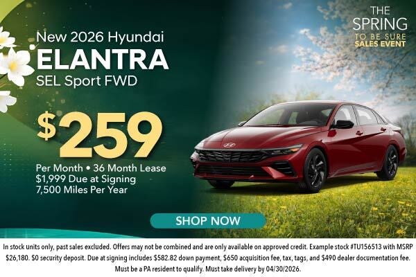 New 2026 Hyundai Elantra SEL
