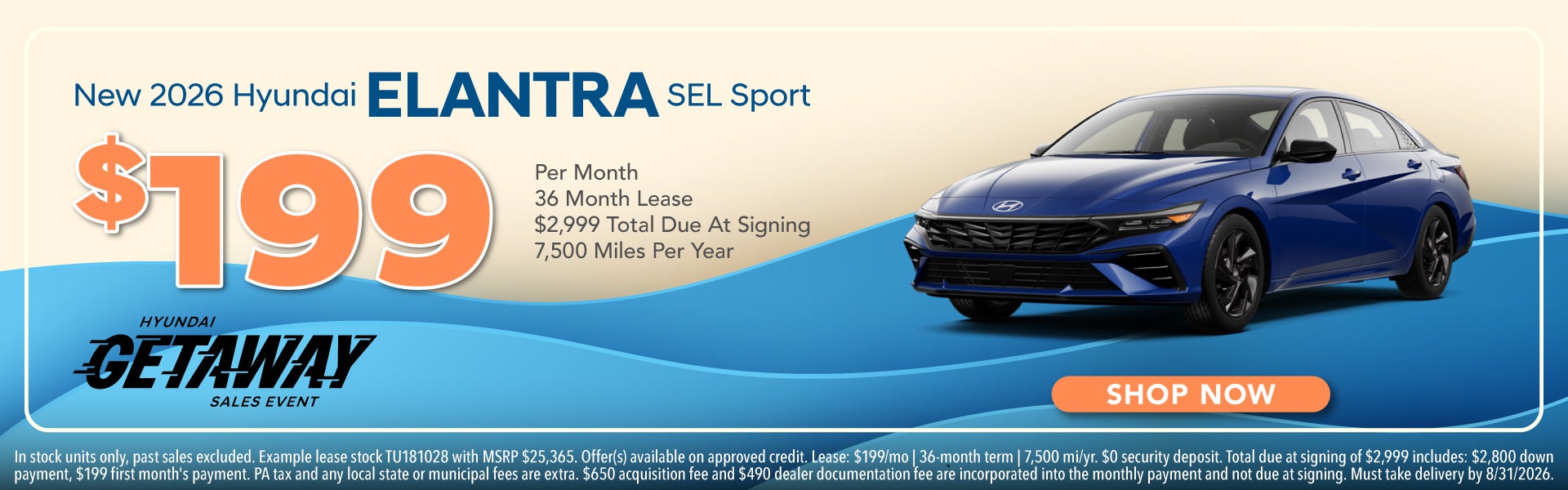 New 2026 Hyundai Elantra SEL Sport