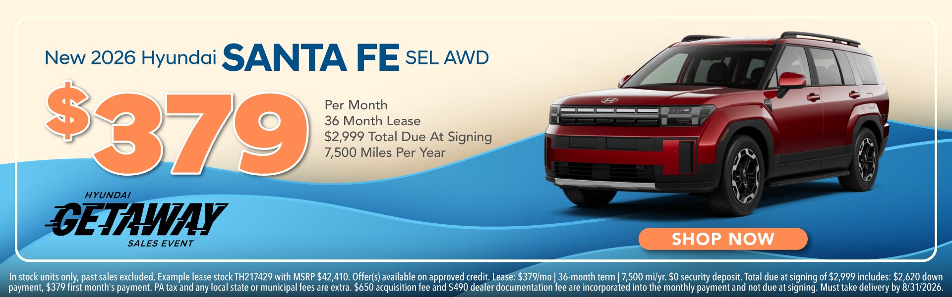 New 2026 Hyundai Santa Fe SEL AWD