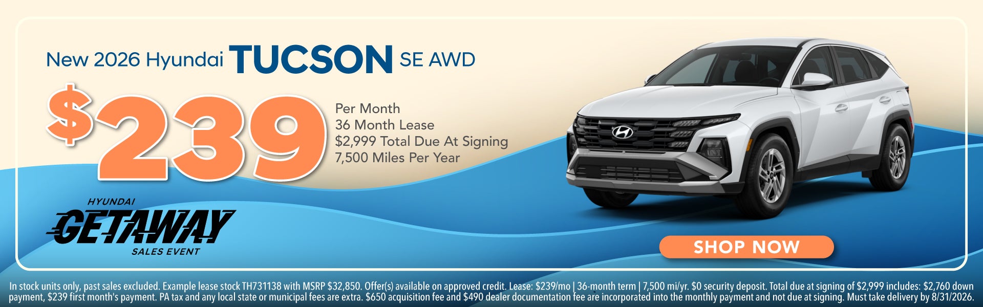 New 2026 Hyundai Tucson SE AWD