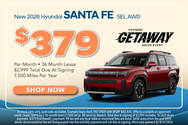 New 2026 Hyundai Santa Fe SEL AWD