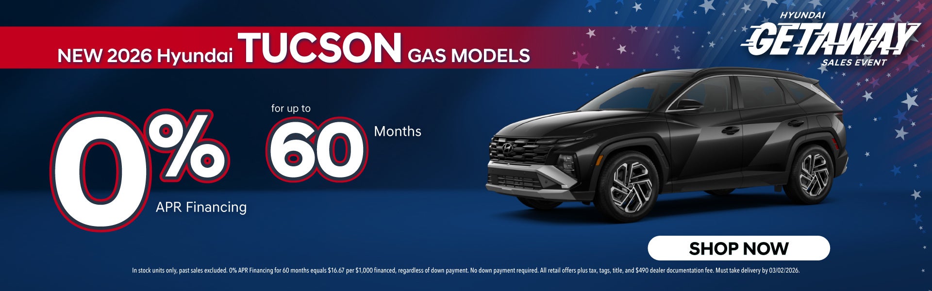 New 2026 Hyundai Tucson Gas Models