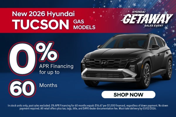New 2026 Hyundai Tucson Gas Models