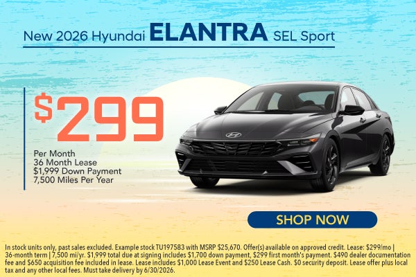 New 2026 Hyundai Elantra SEL Sport