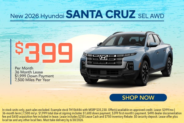 New 2026 Hyundai Santa Cruz SEL AWD