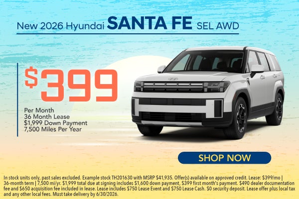 New 2026 Hyundai Santa Fe SEL AWD