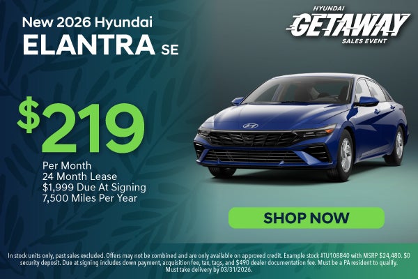 New 2026 Hyundai Elantra SE