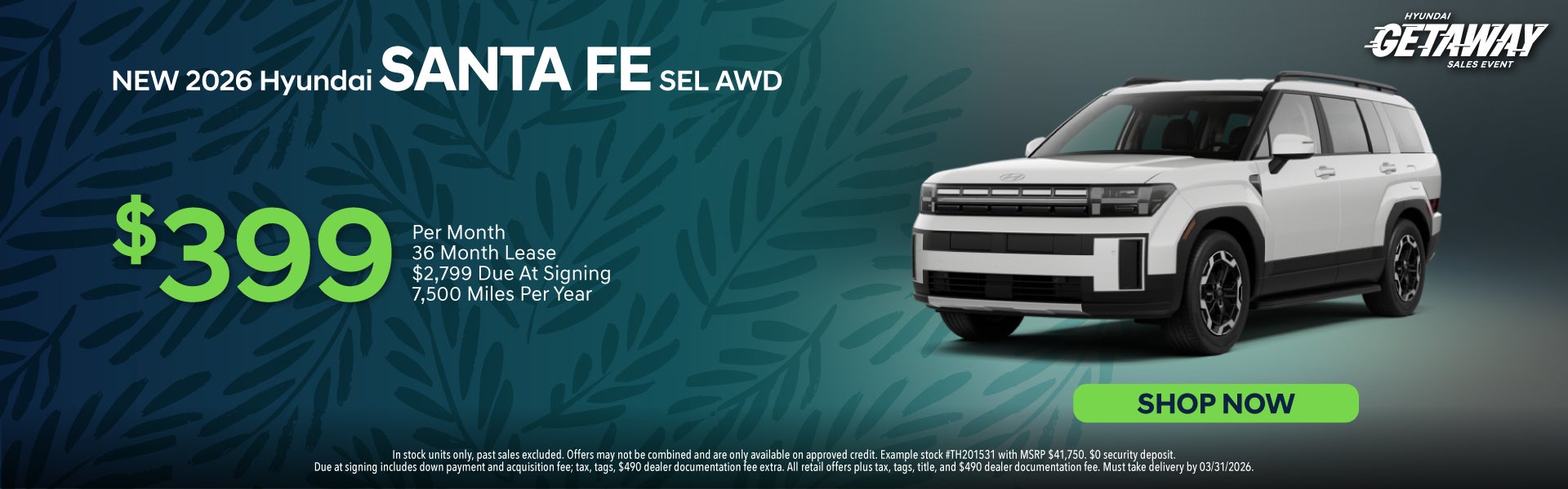 New 2026 Hyundai Santa Fe SEL AWD