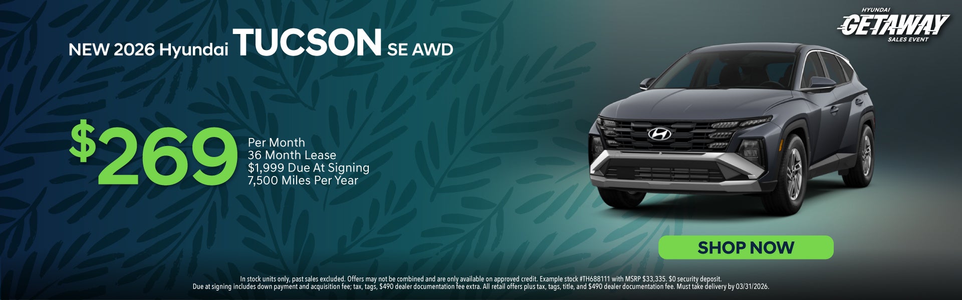 New 2026 Hyundai Tucson SE AWD