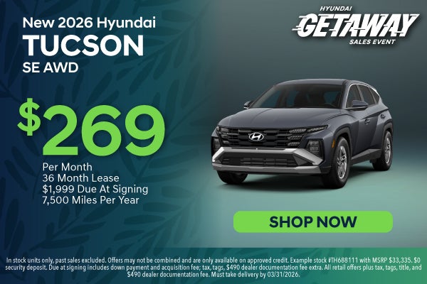 New 2026 Hyundai Tucson SE AWD