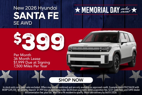 New 2026 Hyundai Santa Fe SE AWD