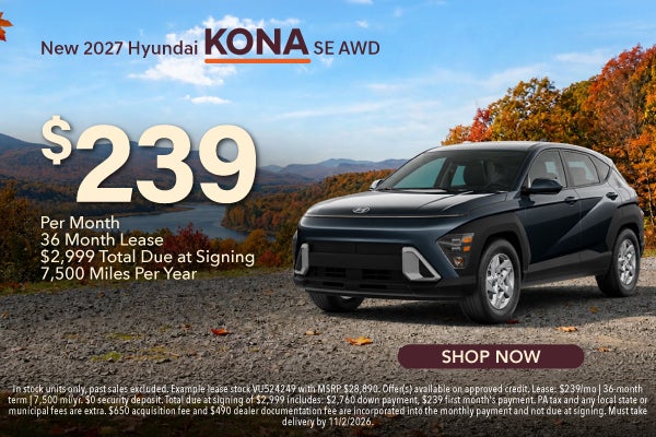 New 2027 Hyundai Kona SE AWD