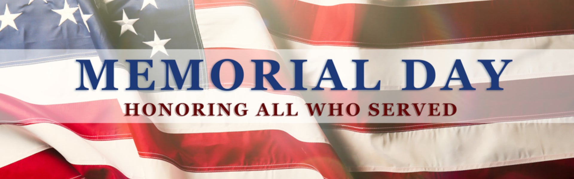 Memorial Day Banner