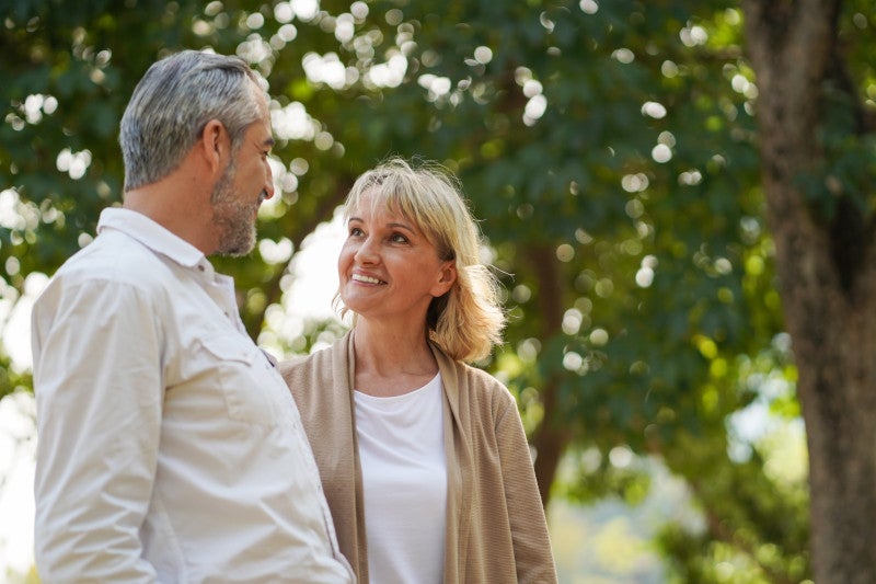 Older Couple Smiling